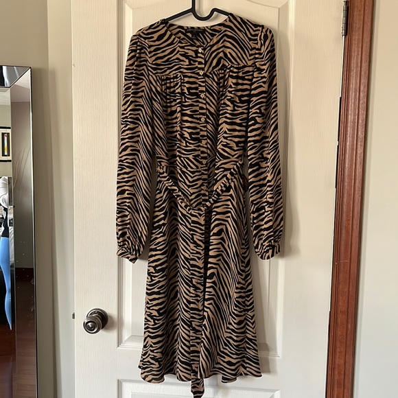 Animal print shirt dress - Picture 1 of 4